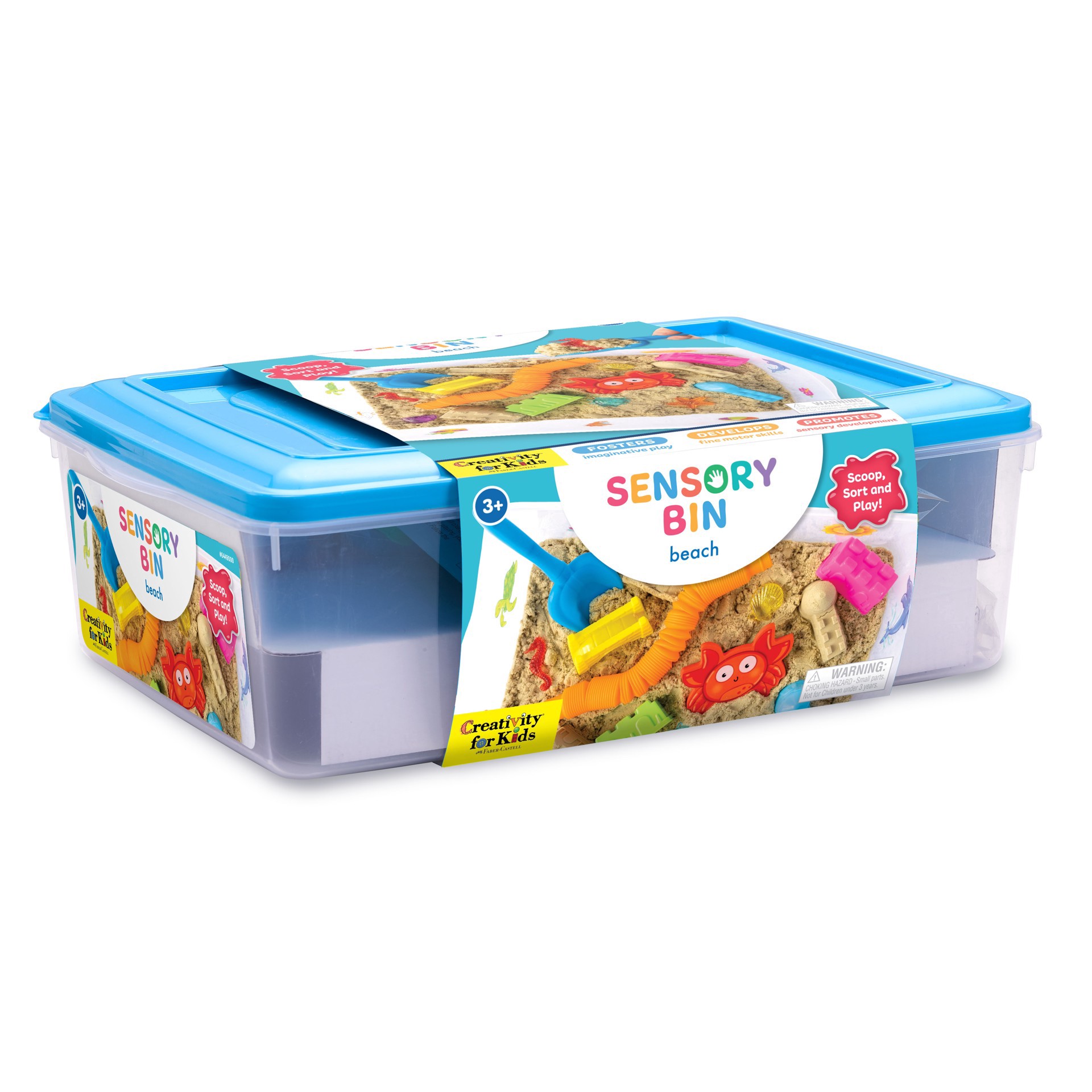 slide 3 of 12, Faber-Castell Creativity For Kids Beach Sensory Bin, 10.25 in x 14.5 in x 4.75 in