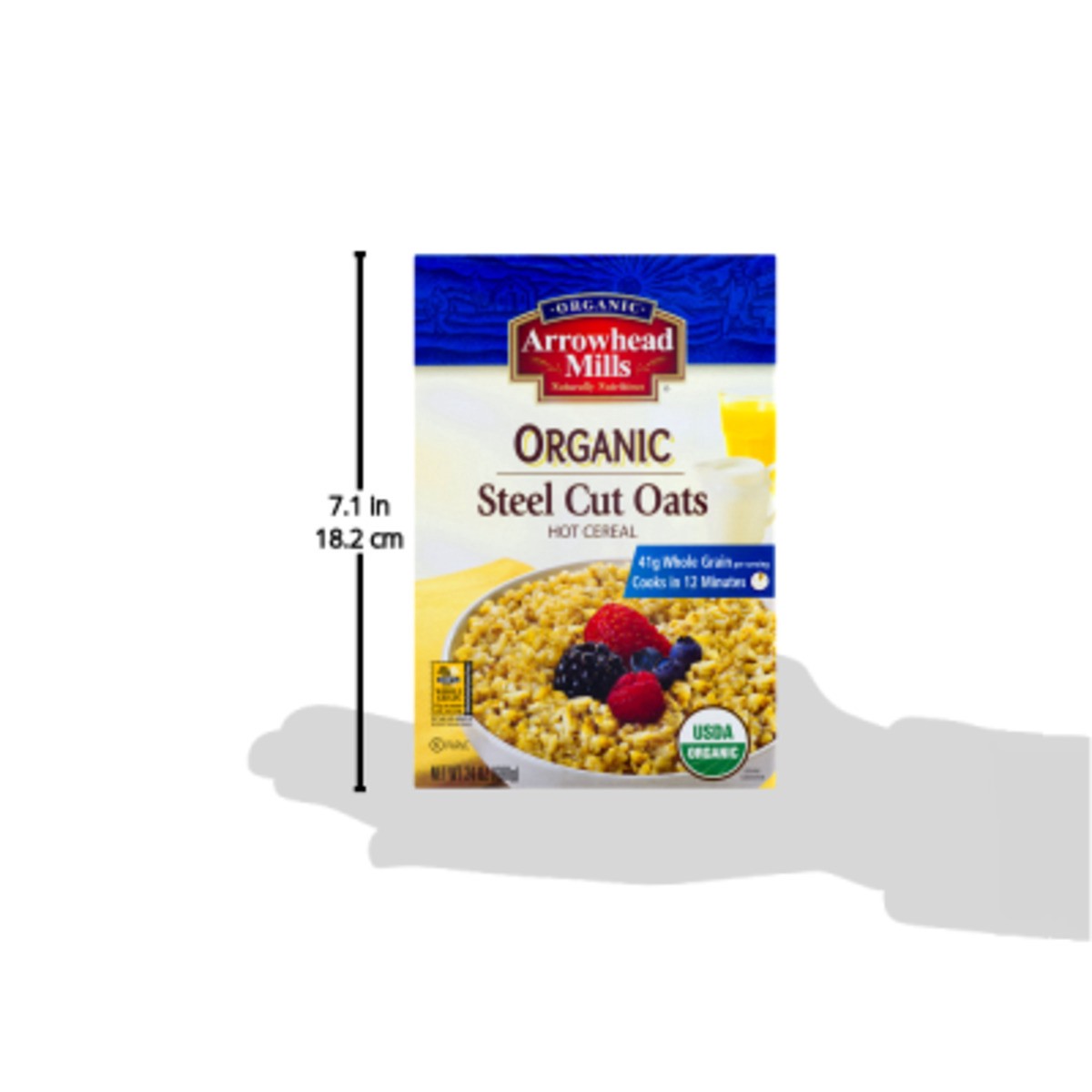 slide 6 of 9, Arrowhead Mills Steel Cut Oats Organic Hot Cereal, 24 oz