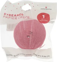 American Greetings Light Pink Streamer 1 ea