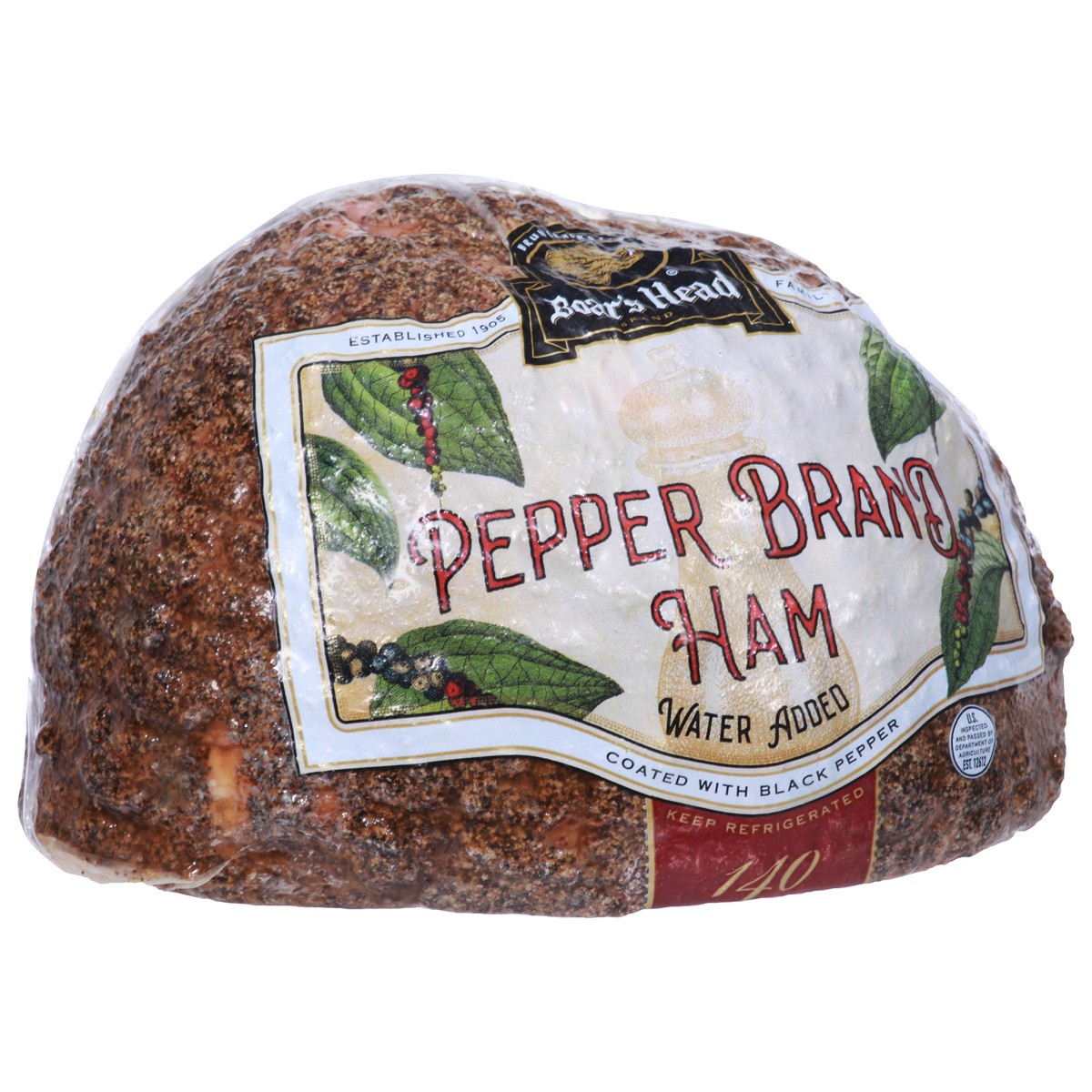 slide 2 of 9, Boar's Head Water Added Pepper Brand Ham 1 ea, per lb