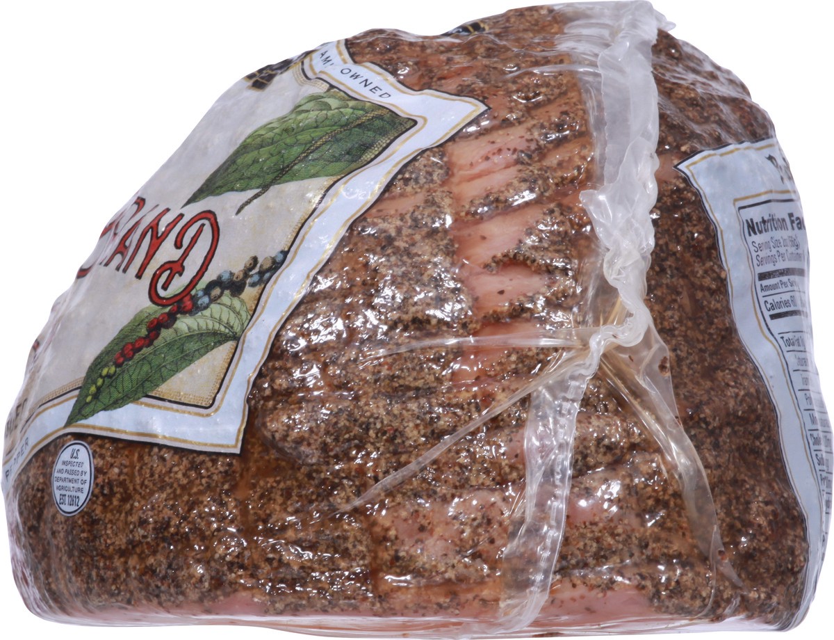 slide 5 of 9, Boar's Head Water Added Pepper Brand Ham 1 ea, per lb