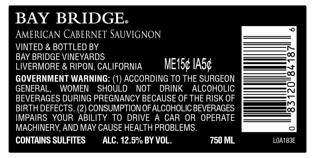 slide 2 of 4, Bay Bridge Vineyards Cabernet Sauvignon Red Wine - 750ml, American, 750 ml