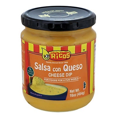 slide 1 of 1, Rico's Salsa Con Queso Cheese Dip, 16 oz