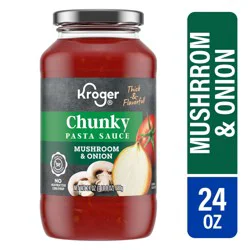 Kroger Chunky Mushroom Onion Pasta Sauce
