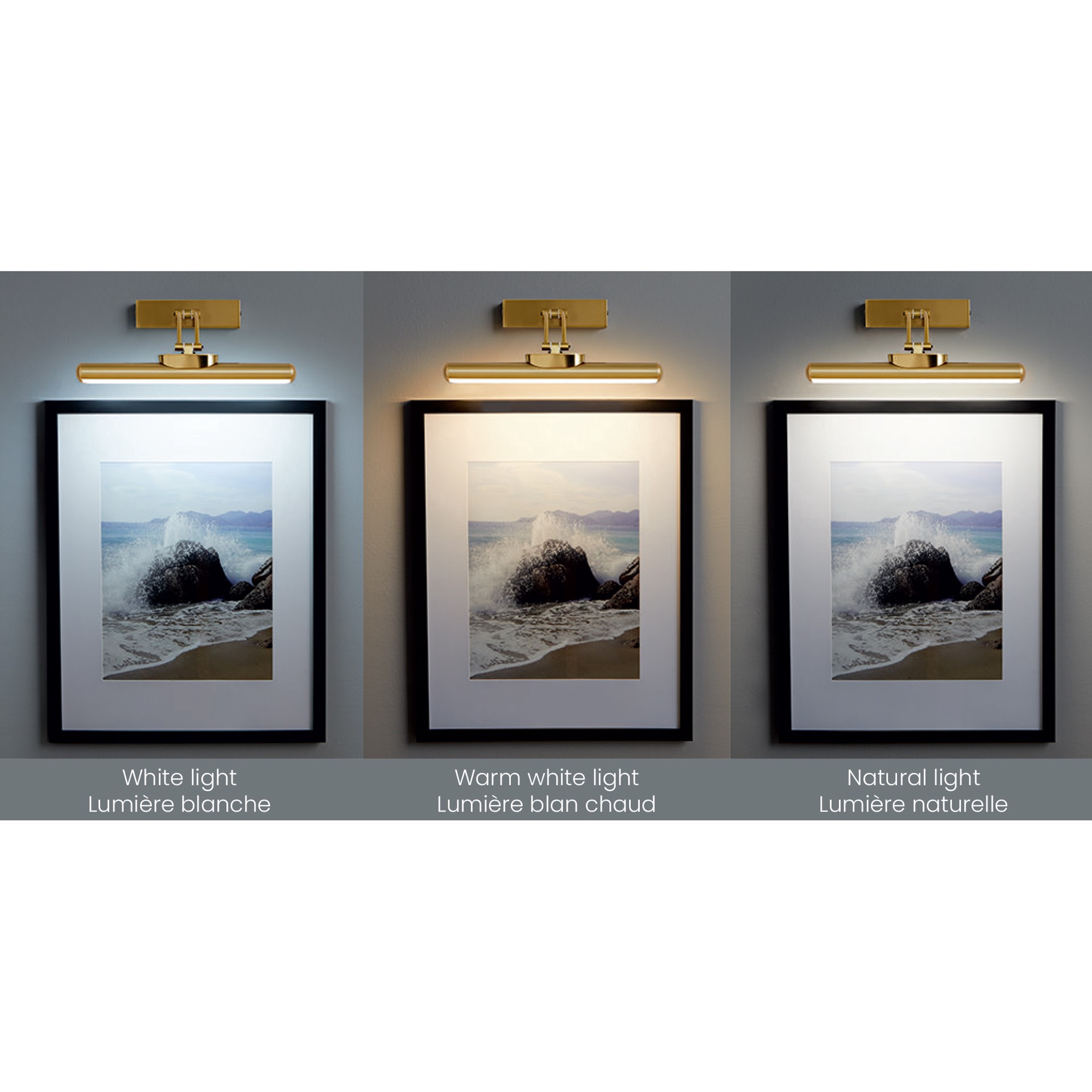 slide 4 of 8, Rechargeable Led Wall-Mounted Gallery Light By Studio Decor, 12.5 in