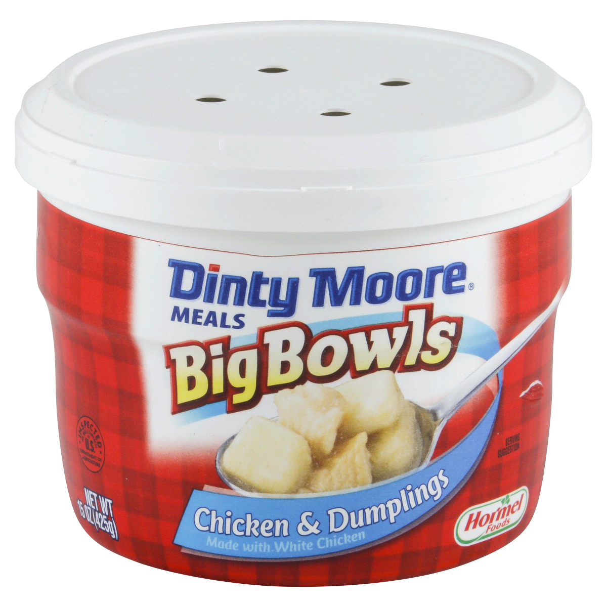 slide 1 of 4, Hormel Dinty Moore Big Bowls Chicken & Dumplings, 15 oz