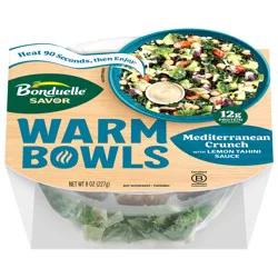 Bonduelle Savor Warm Bowls Mediterranean Crunch with Lemon Tahini Sauce 8 oz