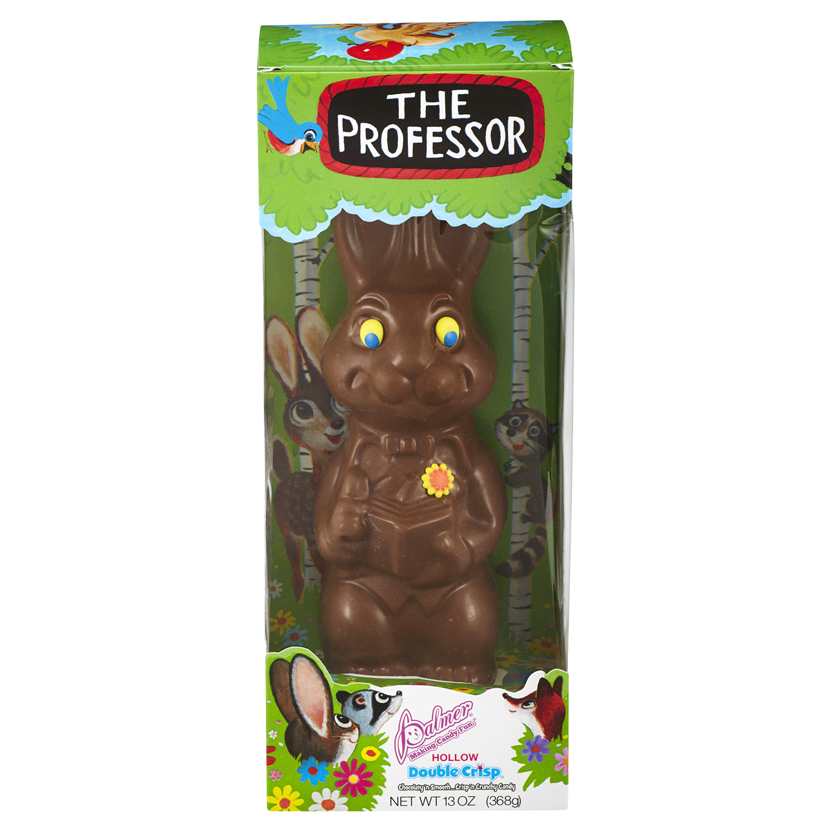slide 1 of 1, Palmer Double Crisp, The Professor Chocolate Easter Bunny, 13 oz