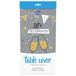 Kroger Foil Table Cover - Silver