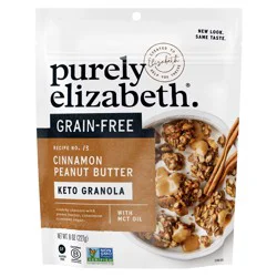 Purely Elizabeth Cinnamon Peanut Butter Grain Free Keto Granola 8 oz