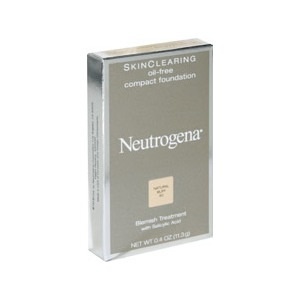 slide 1 of 1, Neutrogena Skinclearing Oil-Free Compact Foundation 50 Natural Buff, 0.4 oz