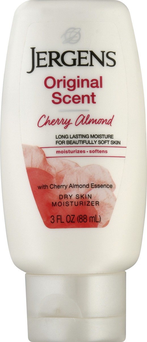 slide 1 of 9, Jergens Cherry Almond Dry Skin Original Scent Moisturizer 3 oz, 3 fl oz