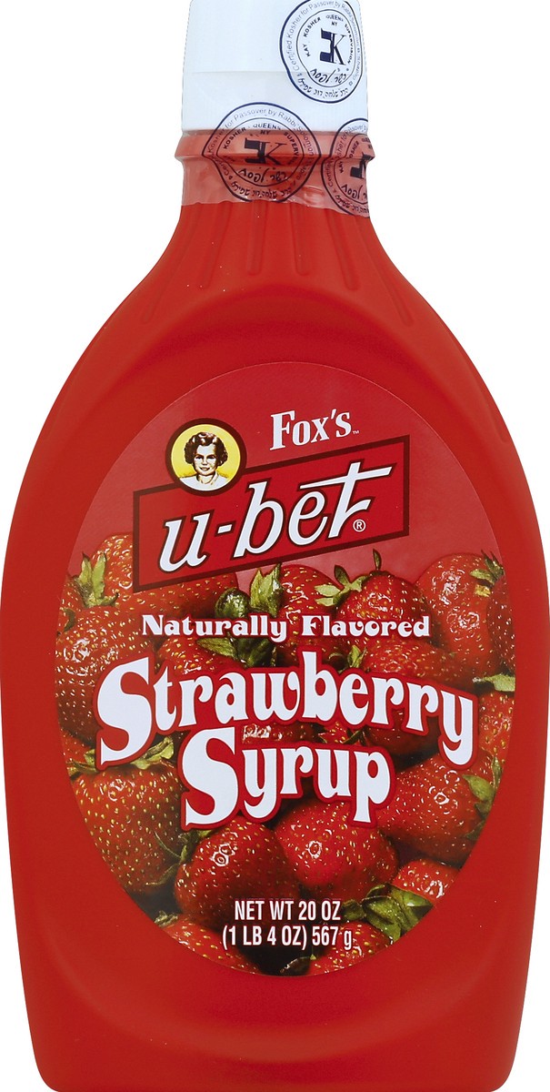 slide 2 of 2, Fox's U-Bet Strawberry Syrup - 20 oz, 20 oz