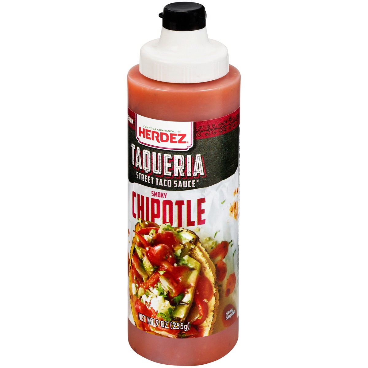 slide 10 of 11, Herdez Medium Smoky Chipotle Taqueria Street Taco Sauce 9 oz. Squeeze Bottle, 9 oz