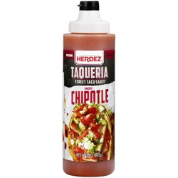 Herdez Medium Smoky Chipotle Taqueria Street Taco Sauce 9 oz. Squeeze Bottle