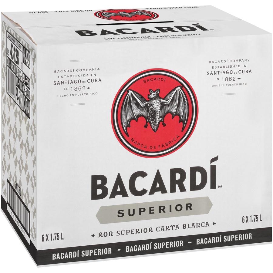 slide 2 of 6, Bacardi Superior Original Premium Rum, 1.75 liter