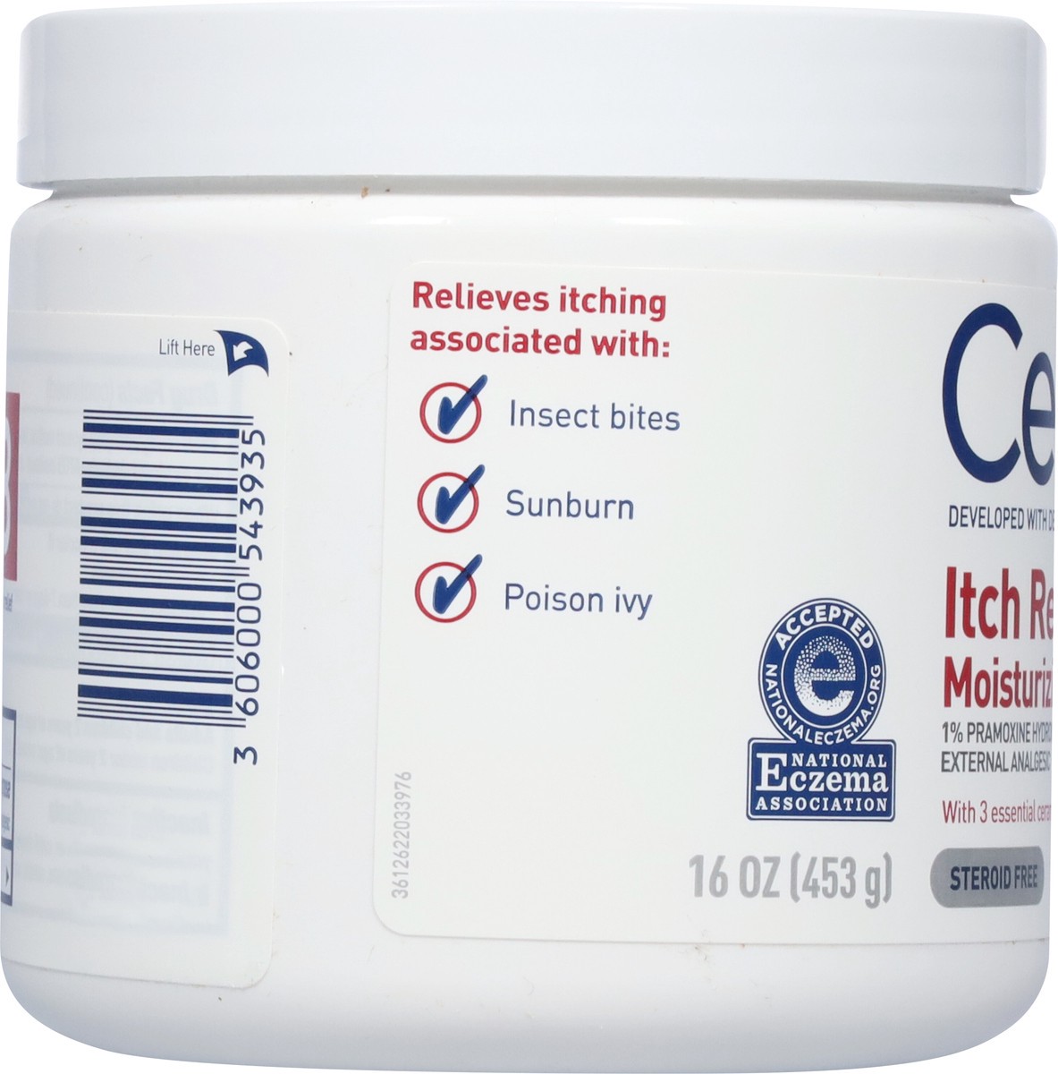 slide 4 of 9, CeraVe Itch Relief Moisturizing Cream, 16 oz