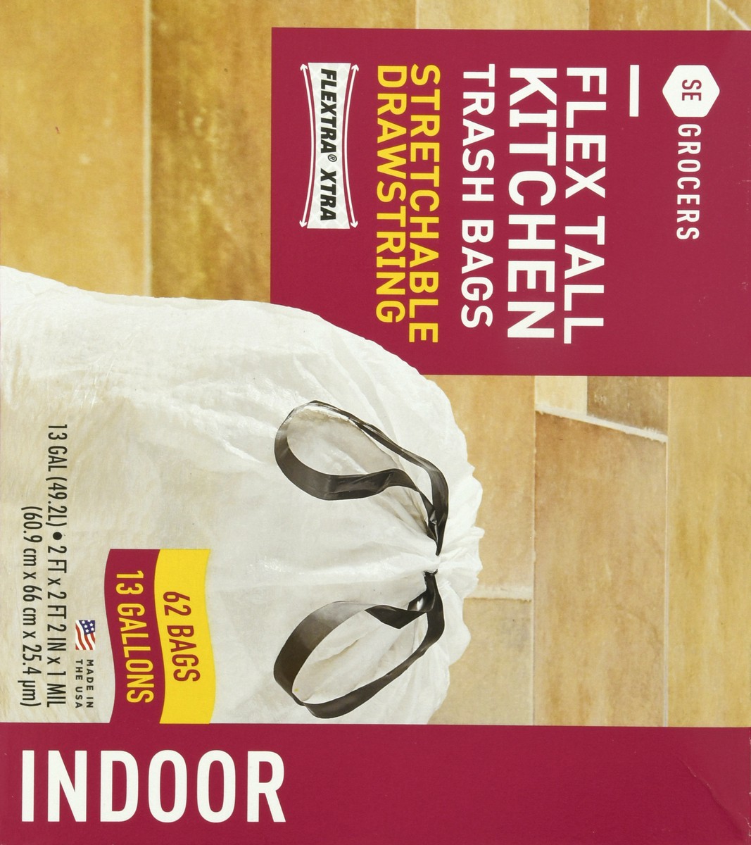 slide 6 of 9, Se Grocers Flx Drw Strng, 62 ct