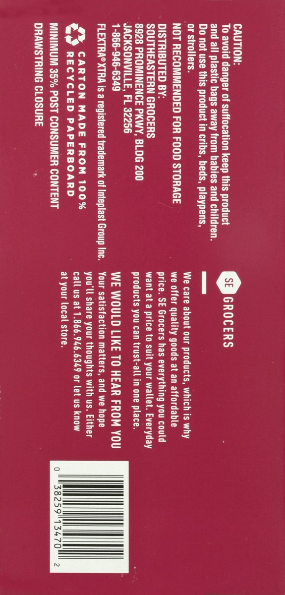 slide 7 of 9, Se Grocers Flx Drw Strng, 62 ct