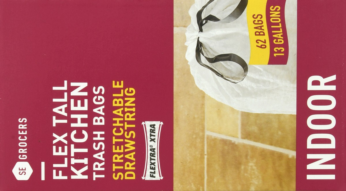 slide 8 of 9, Se Grocers Flx Drw Strng, 62 ct