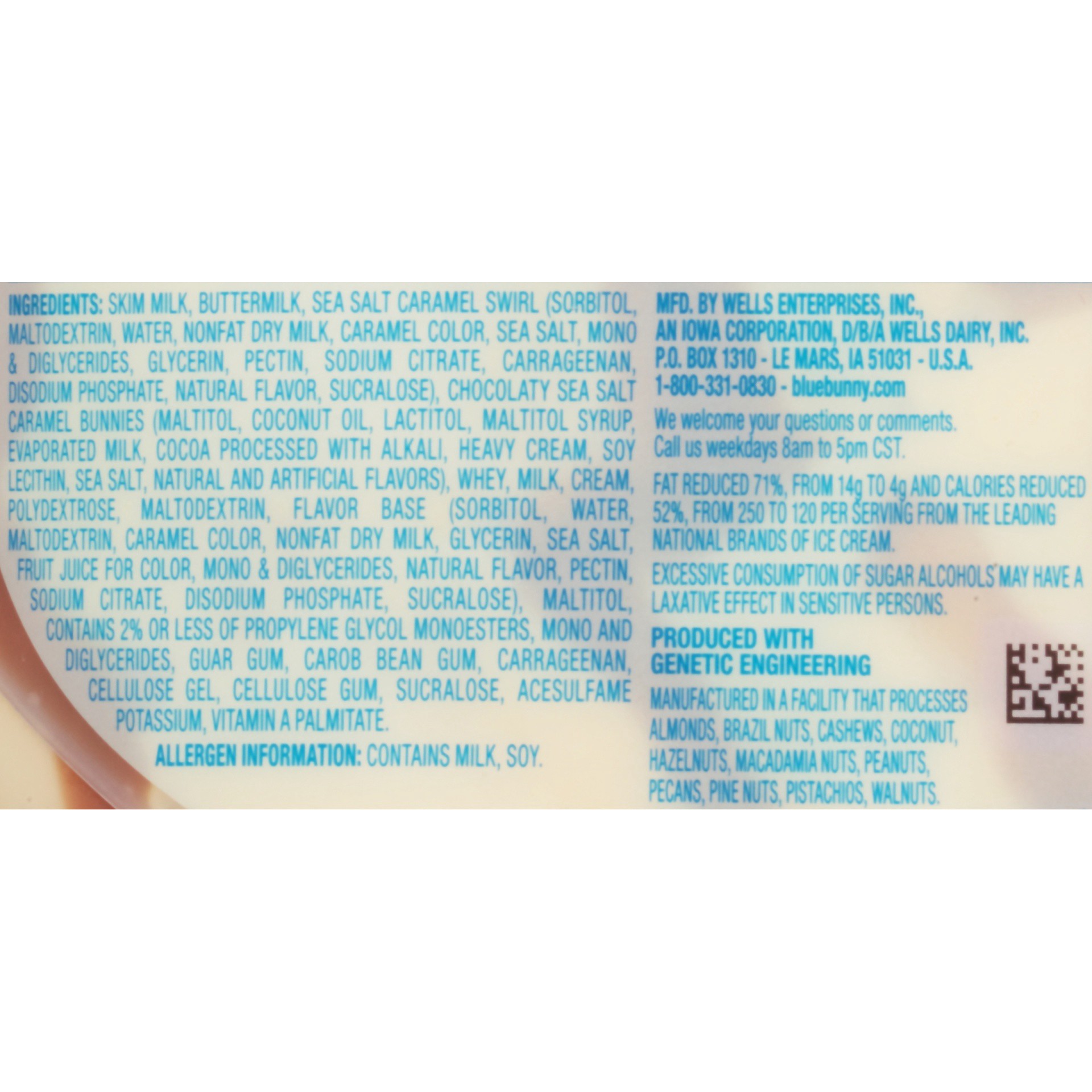 slide 8 of 9, Blue Bunny Salted Caramel Ice Cream Sweet Freedom, 46 fl oz
