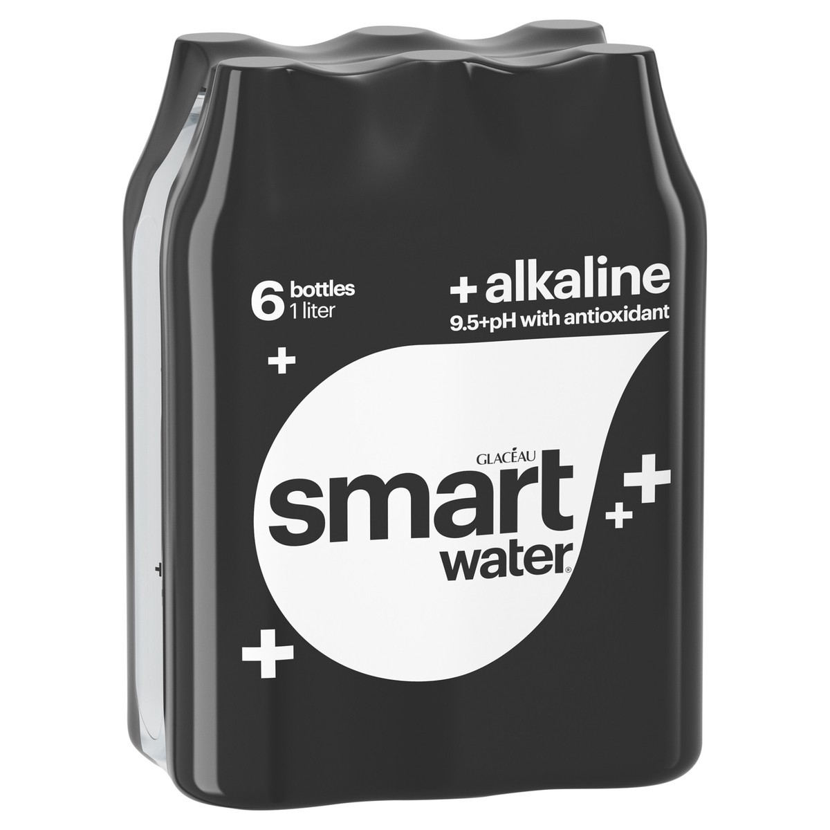 slide 3 of 9, smartwater Glaceau Smartwater Alkaline With Antioxidant Bottles- 6 ct, 6 ct; 1 liter