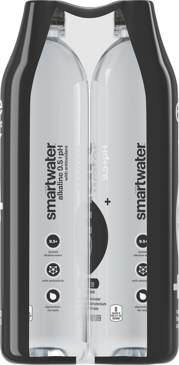 slide 6 of 9, smartwater Glaceau Smartwater Alkaline With Antioxidant Bottles- 6 ct, 6 ct; 1 liter