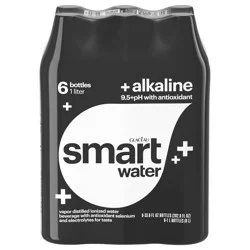 smartwater Glaceau Smartwater Alkaline With Antioxidant Bottles- 6 ct