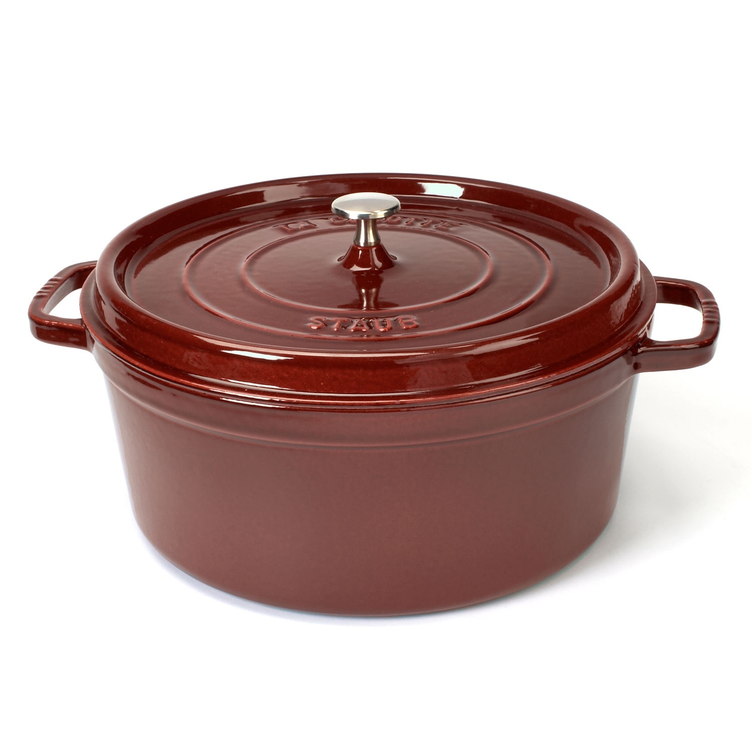 slide 1 of 1, STAUB Graphite Round Cocotte, 9 qt