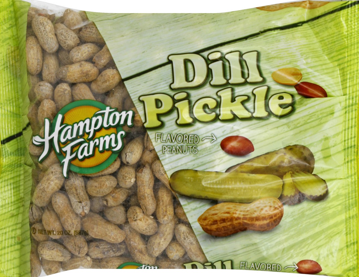 slide 5 of 6, Hampton Farms Dill Pickle Flavored Peanuts, 20 oz