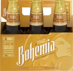 Bohemia 6 Pack Pilsner Cerveza Clara Beer 6 - 12 fl oz Bottles
