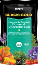 Sungro Black & Gold Natural & Organic Flower & Vegetable Soil