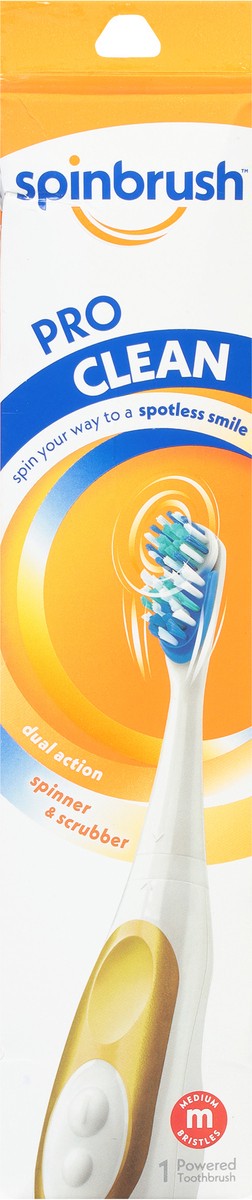 slide 4 of 9, Spinbrush Pro Clean Medium Powered Toothbrush 1 ea, 1 ct