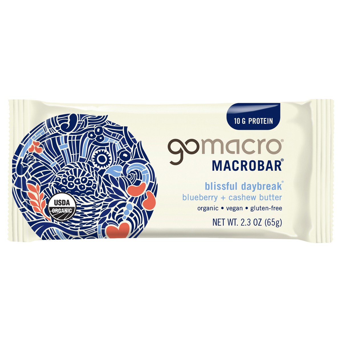 slide 1 of 7, GoMacro Blissful Daybreak Bar, 2.3 oz