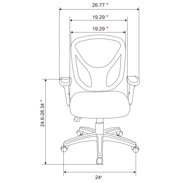 slide 5 of 10, Realspace Mftc 200 Ergonomic Mesh Mid-Back Task Chair, Black, 1 ct
