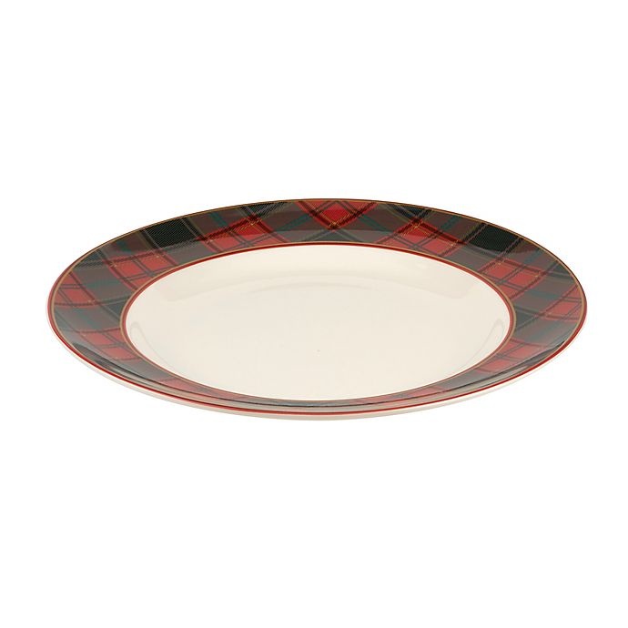 slide 2 of 5, Spode Christmas Tree Tartan Dinner Plate, 1 ct