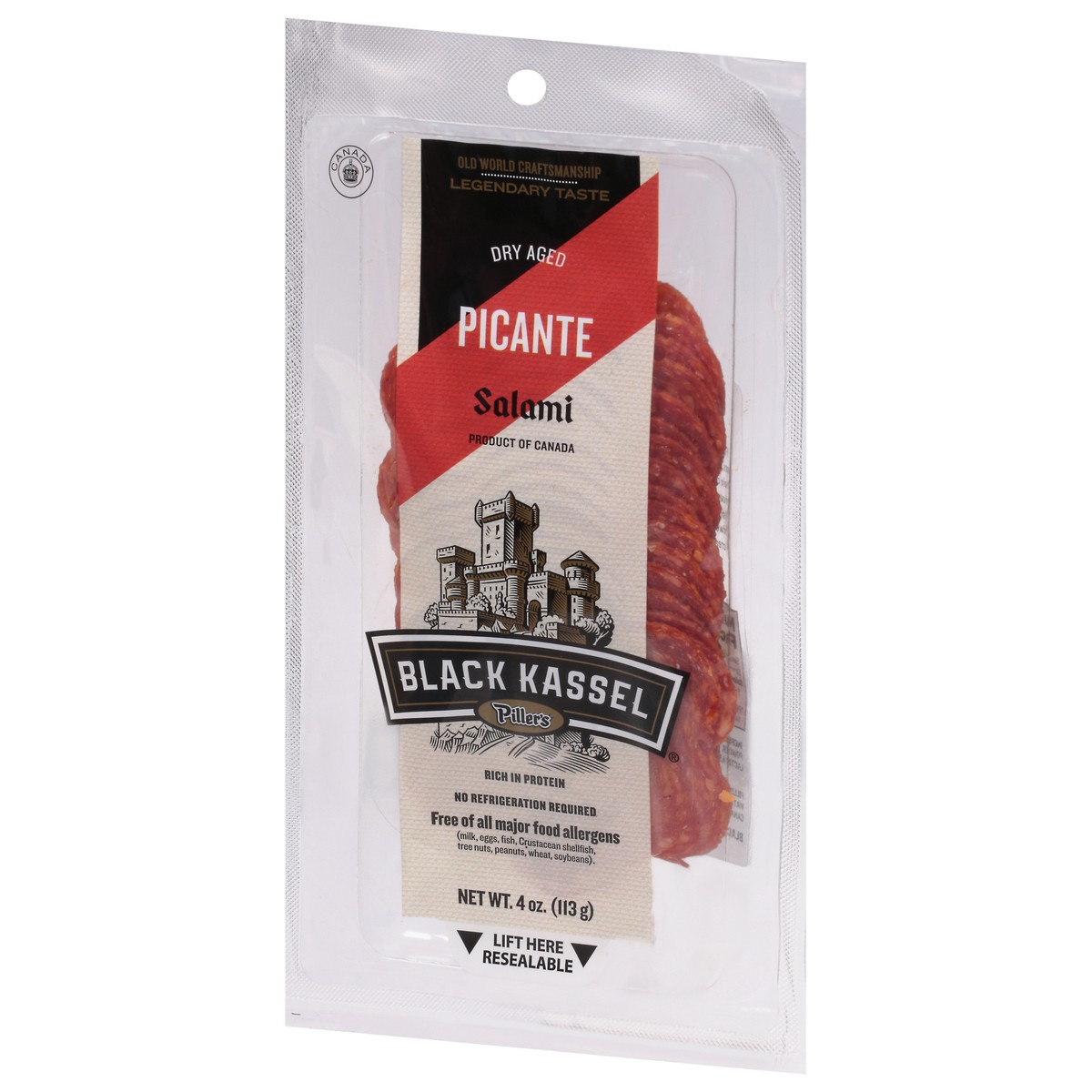 slide 3 of 13, Black Kassel Dry Aged Picante Salami 4 oz, 4 oz