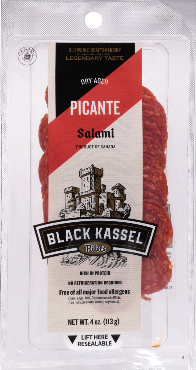 slide 12 of 13, Black Kassel Dry Aged Picante Salami 4 oz, 4 oz