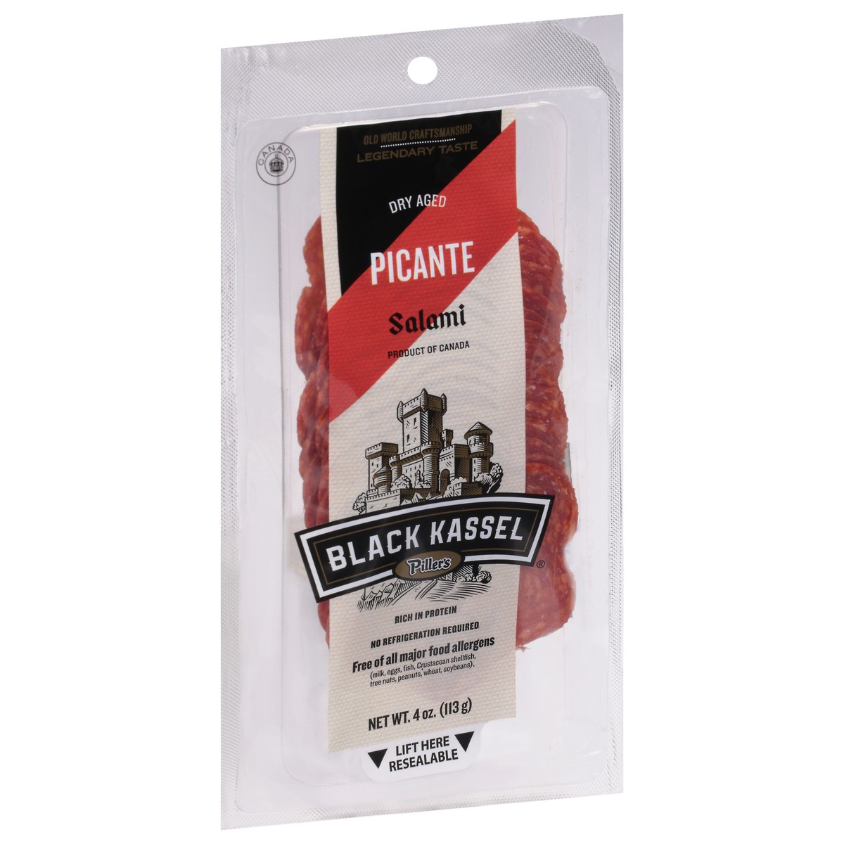 slide 11 of 13, Black Kassel Dry Aged Picante Salami 4 oz, 4 oz