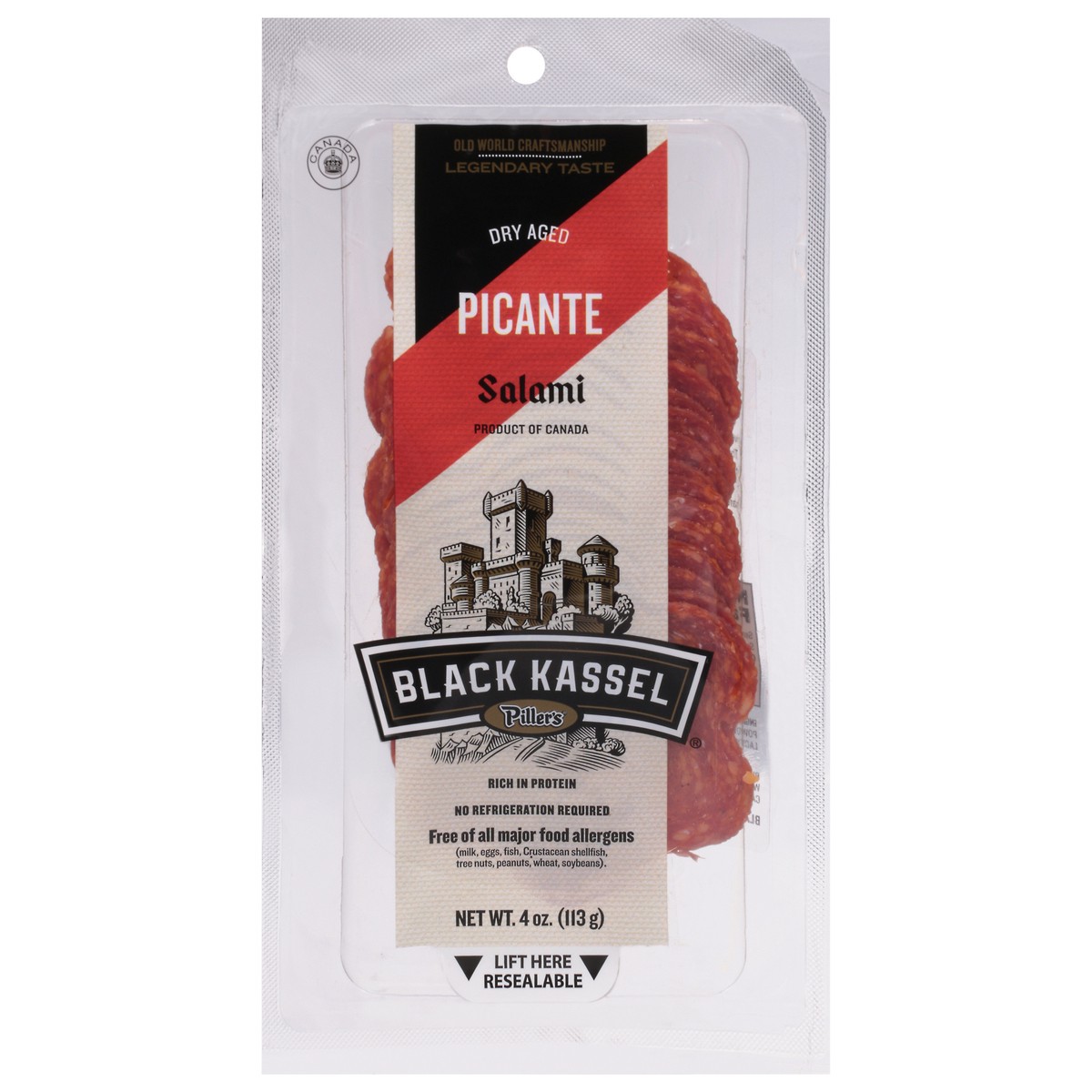 slide 1 of 13, Black Kassel Dry Aged Picante Salami 4 oz, 4 oz