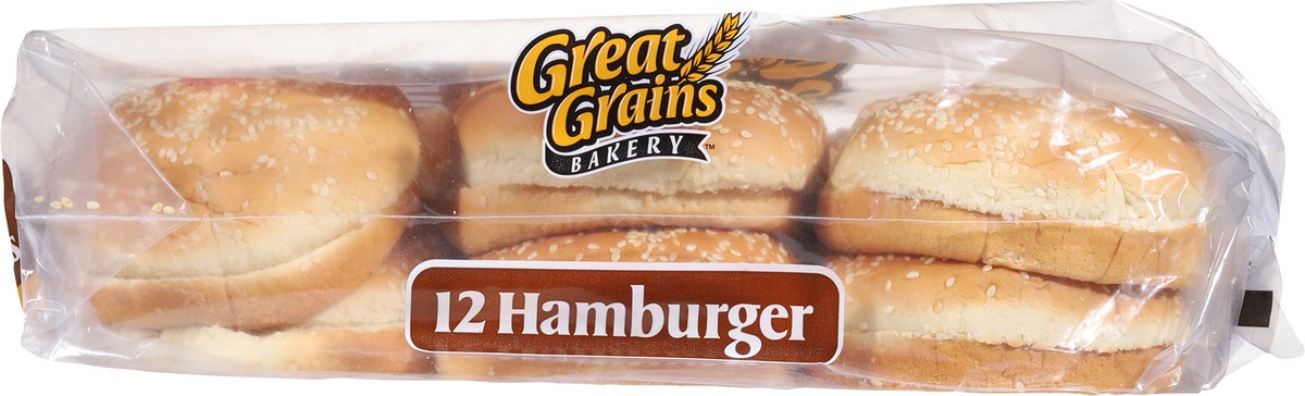 slide 7 of 14, Great Grains Buns Hamburger Sesame 12 Count, 28 oz