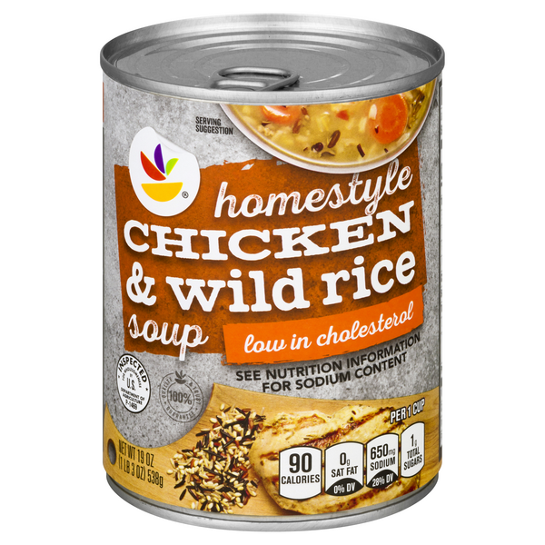 slide 1 of 1, Giant Homestyle Chicken & Wild Rice Soup, 19 oz