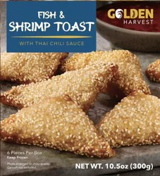 Golden Harvest Fish Shrimp Toast 10.5 Oz