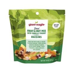Giant Eagle Fruit & Nut Mix With Vanilla Yogurt Flavored Raisins, Dried