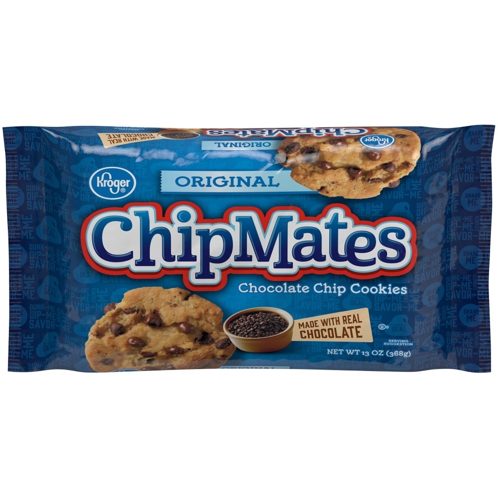 slide 1 of 1, Kroger Chipmates Original Chocolate Chip Cookies, 13 oz