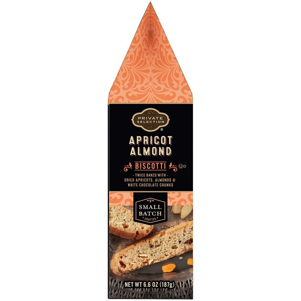 slide 2 of 4, Private Selection Apricot Biscotti Cookie, 6.6 oz