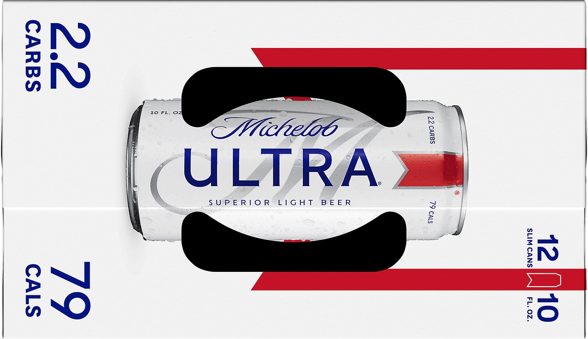 slide 3 of 10, Michelob Ultra Light Beer, 4.2% ABV, 12 ct; 10 fl oz