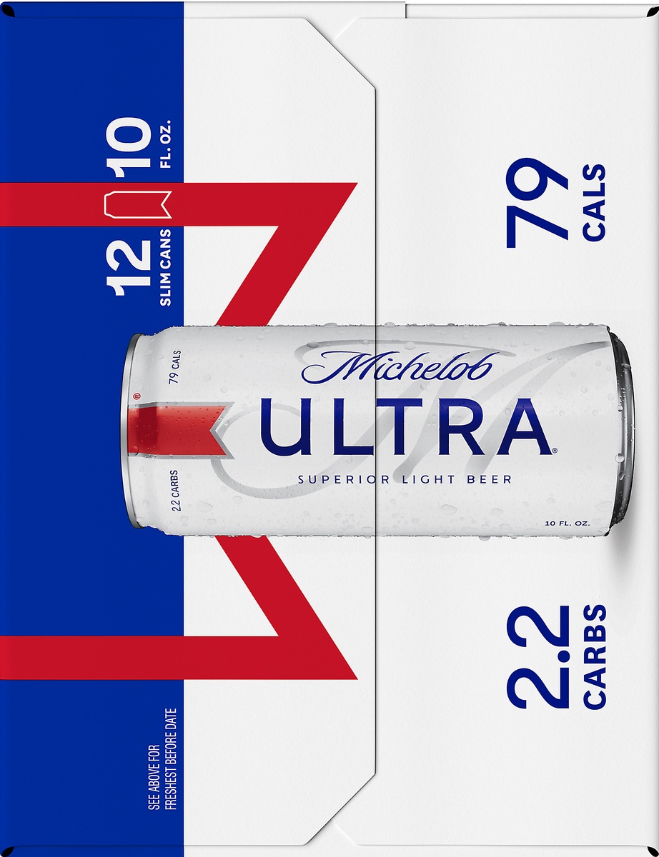 slide 8 of 10, Michelob Ultra Light Beer, 4.2% ABV, 12 ct; 10 fl oz