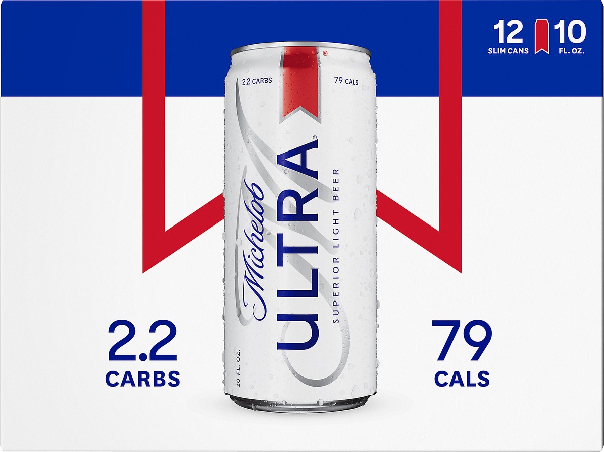 slide 1 of 9, Michelob Ultra 12 Pack Superior Light Beer 12 ea, 12 ct; 10 fl oz