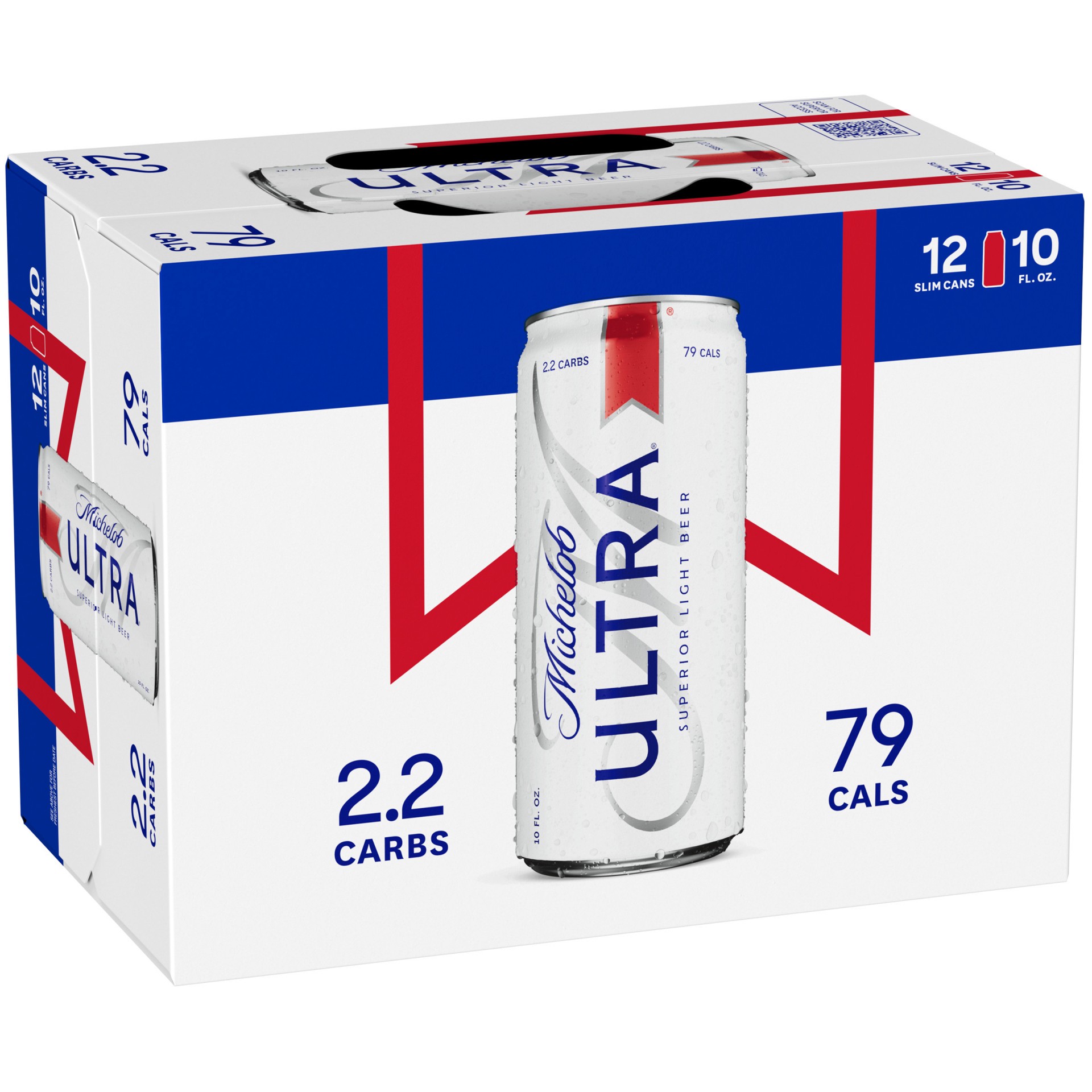 slide 1 of 9, Michelob ULTRA Light Beer, 12 Pack 10 fl. oz. Cans, 12 ct; 10 fl oz